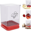 Fruit Slicer Cup, Speed Cutter for Strawberry Banana Grape Egg, Stainless Steel Vegetable Cutting Kitchen Gadget, Kitchen Portable Slicing Tool (1