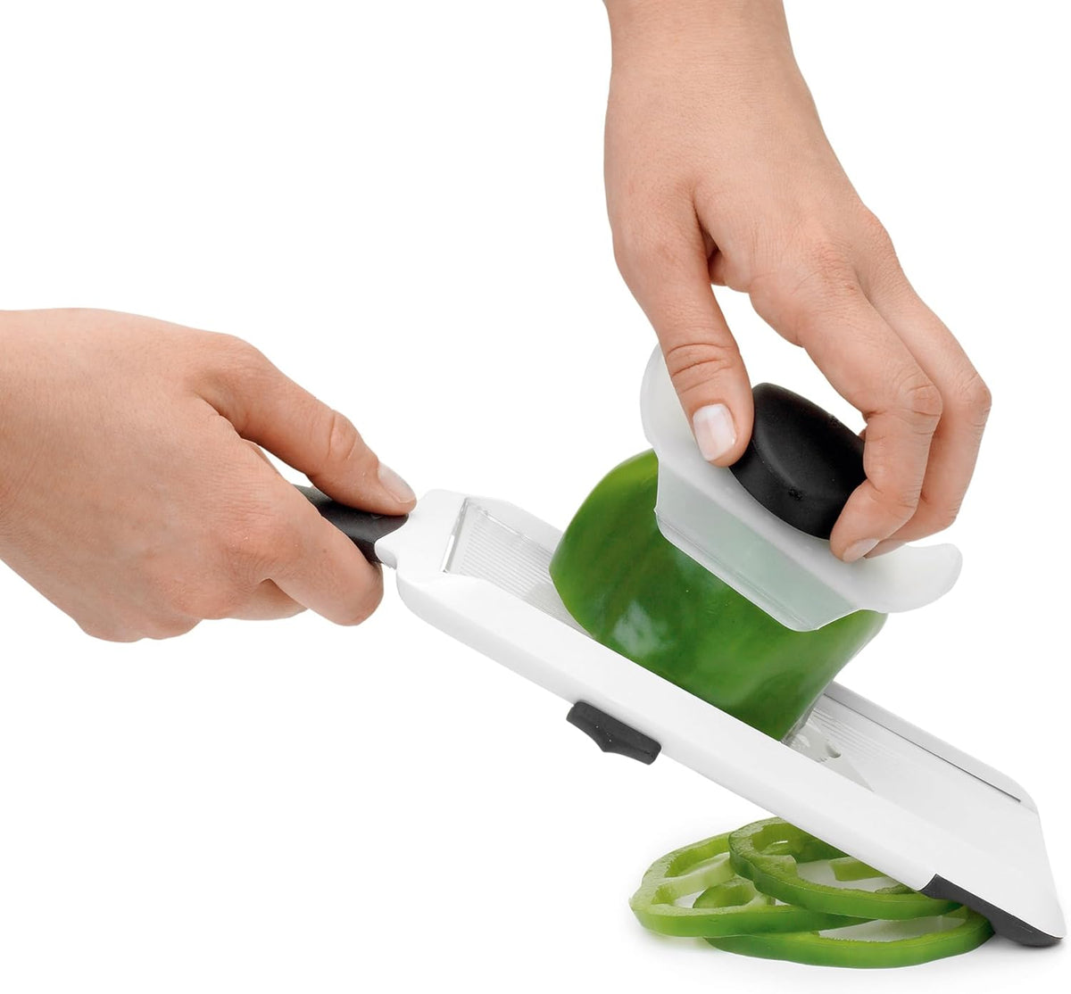 OXO Good Grips Handheld Mandoline Slicer for Kitchen, Adjustable Vegetable Slicer