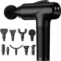 Massage Gun Deep Tissue, Handheld Electric Muscle Massager, High Intensity Percussion Massage Device for Pain Relief with 9 Attachments & 30