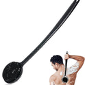 VWMYQ Silicone Back Scrubber for Shower, 17in Lengthen Long Handle Body Brush, Double Sided Shower Brush for Shower Exfoliating and Massage Can