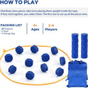 Magnetic Chess Game with Full-Size Stones, Magnet Game with String, for Family & Party & Travel & Camping, Puzzle Strategy Games, 2 Player Games for