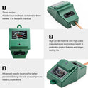 Soil pH Meter, MS02 3-in-1 Soil Moisture/Light/pH Tester Gardening Tool Kits for Plant Care, Great for Garden, Lawn, Farm, Indoor & Outdoor Use