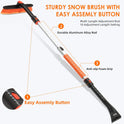 AstroAI 47.2" Ice Scrapers for Car Windshieldand Extendable Snow Brush with Foam Grip and 360° Pivoting Brush Head for Christmas Car Auto Truck
