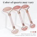 BAIMEI IcyMe Jade Roller & Gua Sha, Face Roller Redness Reducing Skin Care Tools, Self Care Pink Gift for Men Women, Massager for Face, Eyes, Neck