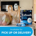 Cottonelle Ultra Clean Toilet Paper with Active CleaningRipples Texture, Strong Bath Tissue, 24 Family Mega Rolls = 132 Regular Rolls (4 Packs of 6)