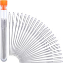 23 PCS Large Eye Sewing Needles, 2.36in Sewing Sharp Needles, Leather Embroidery Thread Needle, Stainless Steel Yarn Knitting Needle with a 3.3in