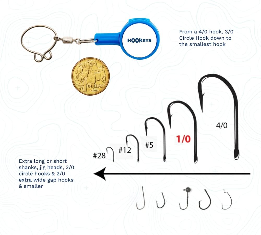 HOOK-EZE Fishing Knot Tying Tool | Protect from Fish Hooks | Tie Fishing Knots Easily | Cool Gadgets for Fishermen | Ice Fly Fishing | Fishing