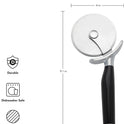 KitchenAid Classic Pizza Wheel with Sharp Blade For Cutting Through Crusts, Pies and More, Built In Finger Guard for Safety and Comfort Grip to