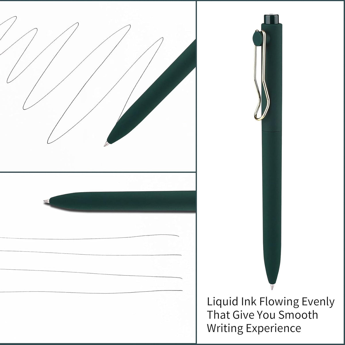 WY WENYUAN Ballpoint Pens, Pens Fine Point Smooth Writing, Nice Teacher Pens For Journaling, Black Ink 1.0 Mm Office Desk Accessories, Aesthetic Gift