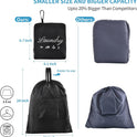 2 Pcs JHX Travel Laundry Bags, Dirty Clothes Organizer【Upgraded】with Handles and Aluminum Carabiner for Travel, Camp, Fitness, and Students