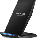 Fast Wireless Charger, NANAMI 15W Qi Certified Wireless Charging Stand Compatible iPhone 16/15/15 Pro/15 Plus/15 Pro Max/14/14 Pro/13/12, for Samsung