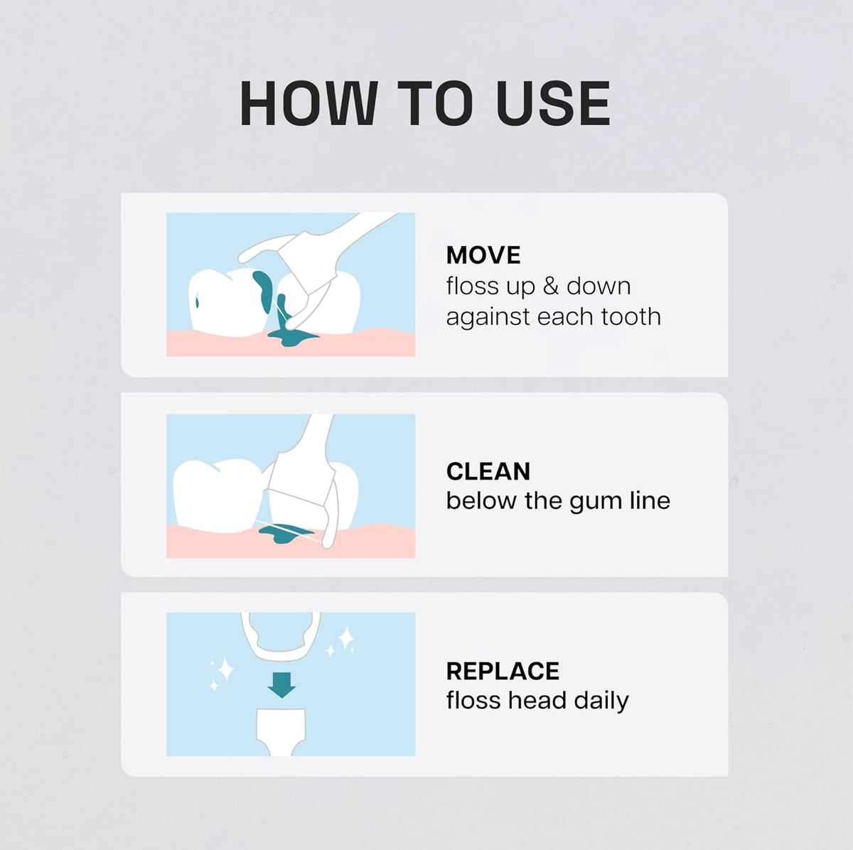 REACH Ultraclean Access Flosser Refill Heads, Mint, Plaque Remover for Teeth, Shred Resistant, for Hard to Reach Areas, Oral Care, PFAS Free