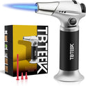TBTEEK Butane Torch, Kitchen Torch Cooking Torch with Safety Lock & Adjustable Flame for Cooking, BBQ, Baking, Brulee, Creme, DIY Soldering(Butane