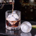 ROTTAY Ice Cube Trays (Set of 2), Sphere Ice Ball Maker with Lid & Large Square Ice Cube Maker for Whiskey, Cocktails and Homemade, Keep Drinks