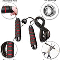Redify Jump Rope,Jump Ropes for Fitness for Women Men and Kids,Speed Jumping Rope for Workout with Ball Bearings,Adjustable Skipping Rope