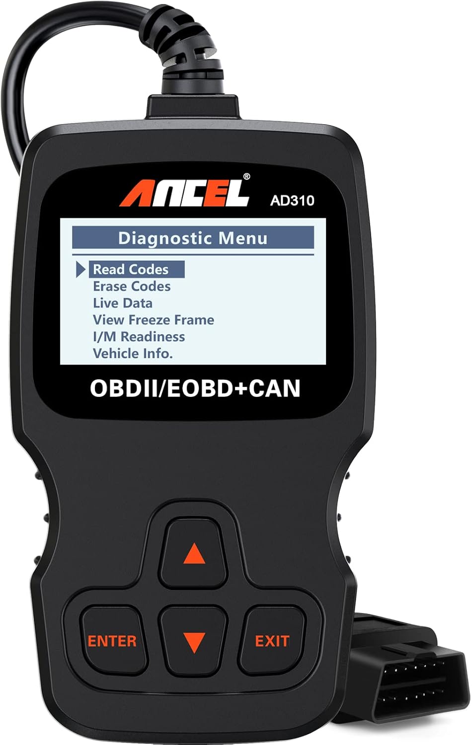 ANCEL AD310 Classic Enhanced Universal OBD II Scanner Car Engine Fault Code Reader CAN Diagnostic Scan Tool, Read and Clear Error Codes