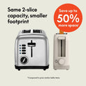 bella 2 Slice Slim Toaster, Fits-anywhere™ Kitchenware, 6 Setting Shade Control with Reheat & Cancel Buttons, Fits sourdough, 10” Long Slot, Anti Jam