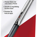Pilot Precise V5 RT Refillable & Retractable Rollerball Pens, Extra Fine Point Pens 0.5 mm, Black, Pack of 12 - Ideal for School, Journaling & Office