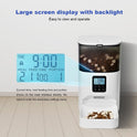 Automatic Cat Feeder, 4L Cat Food Dispenser with 10s Voice Recorder, Pet Feeder up to 8 Meals per Day, Timed Dog Feeder with Dry Food Sealed Ring