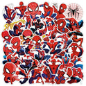 50pcs Spiderman Stickers for Water Bottle, Cool SuperHero Movie Waterproof Vinyl Decal for Kids Teen Adult Laptop Skateboard Phone Travel Case Bike