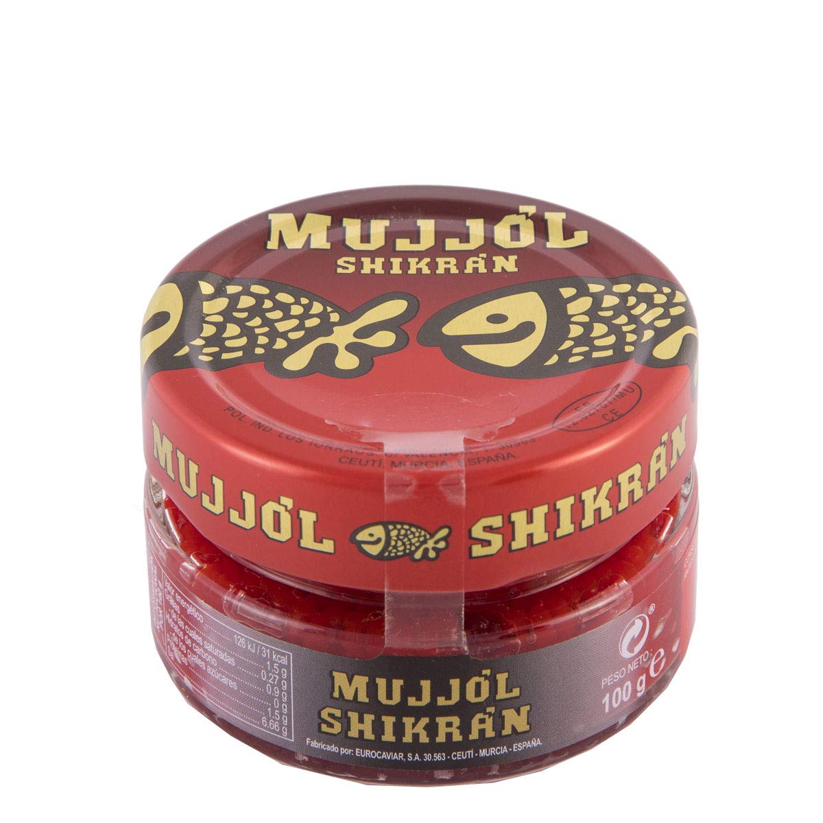 Eurocaviar - Shikran - Sampler pack: 4 x 0.88 oz Mullet Roe Black Caviar Pearls + Mullet Roe Red Caviar Pearls + Smoked Salmon Caviar Pearls