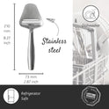 Boska Stainless Steel Cheese Slicer - Copenhagen For All Types of Cheese - Multi-Functional Cheese Slicer - Handheld Slicer - Silver Non-Stick