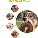 Dog Squeak Toys, No Stuffing Plush Dogs Chew Toy Bundle for Small Medium Large Breed Chewer Tough Durable Squeaky Pet Fetch Puppy Teething Chewing