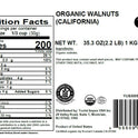 Yupik Organic Raw California Walnuts, Halves, 2.2 lb (35.2 oz), Kosher, Gluten-Free, Non-GMO, Vegan, Half Nuts, Unsalted, Unroasted, Source of