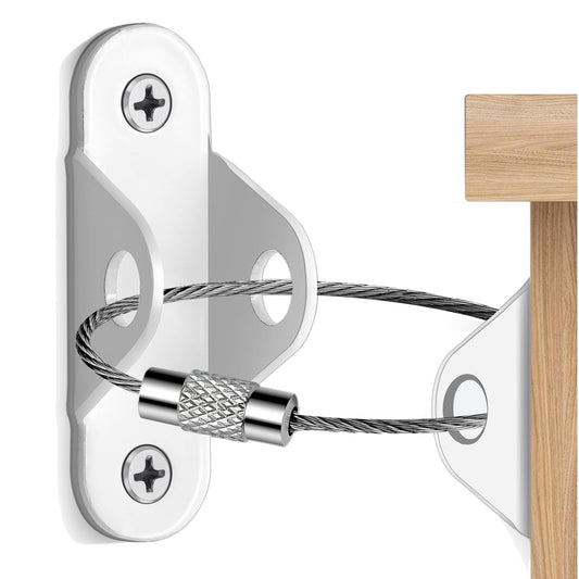 Furniture Anchors (10 Packs) Anti Tip Furniture Anchors for Baby Proofing, Furniture Wall Anchor Earthquake Straps for Furniture Dresser Wall Safety