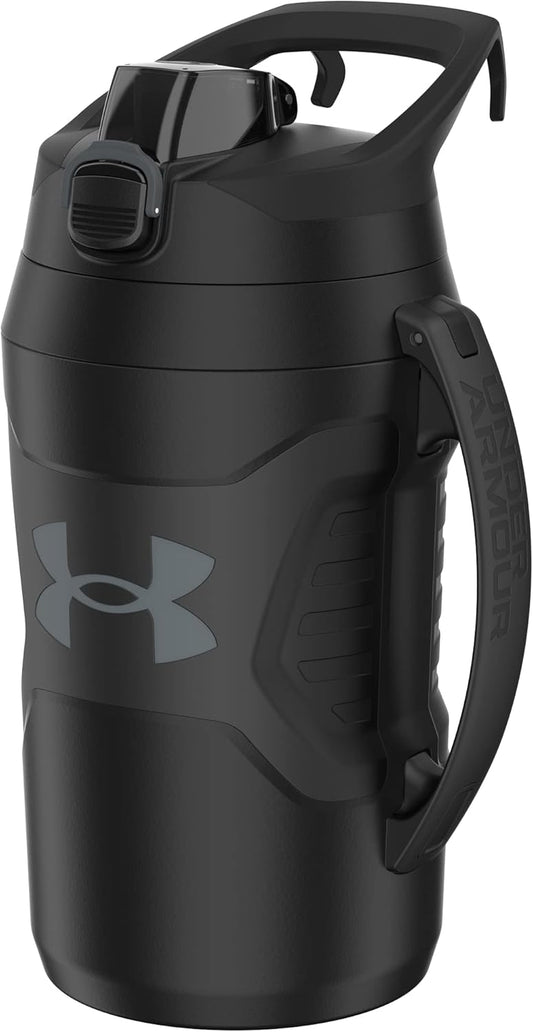 Under Armour Half Gallon Water Bottle Insulated, 64oz Insulated Water Bottle with Handle, Fence Hook, Leak Resistant, for Baseball, Football & More