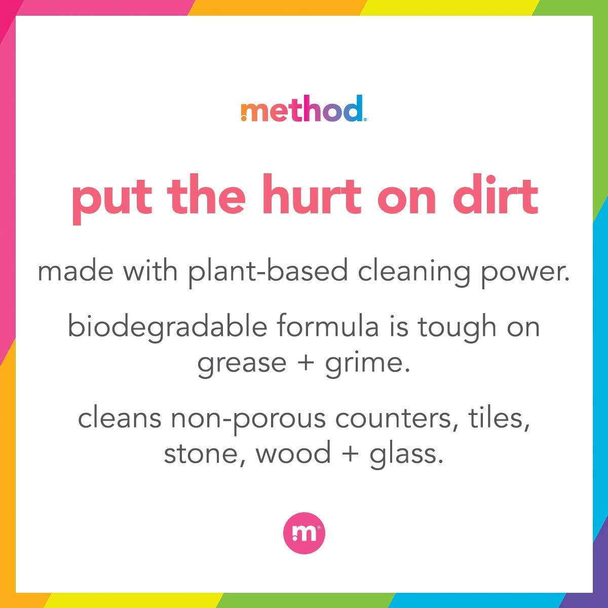 Method All-Purpose Cleaner Spray, French Lavender, Plant-Based and Biodegradable Formula Perfect for Most Counters, Tiles and More, 28 Fl Oz, (Pack