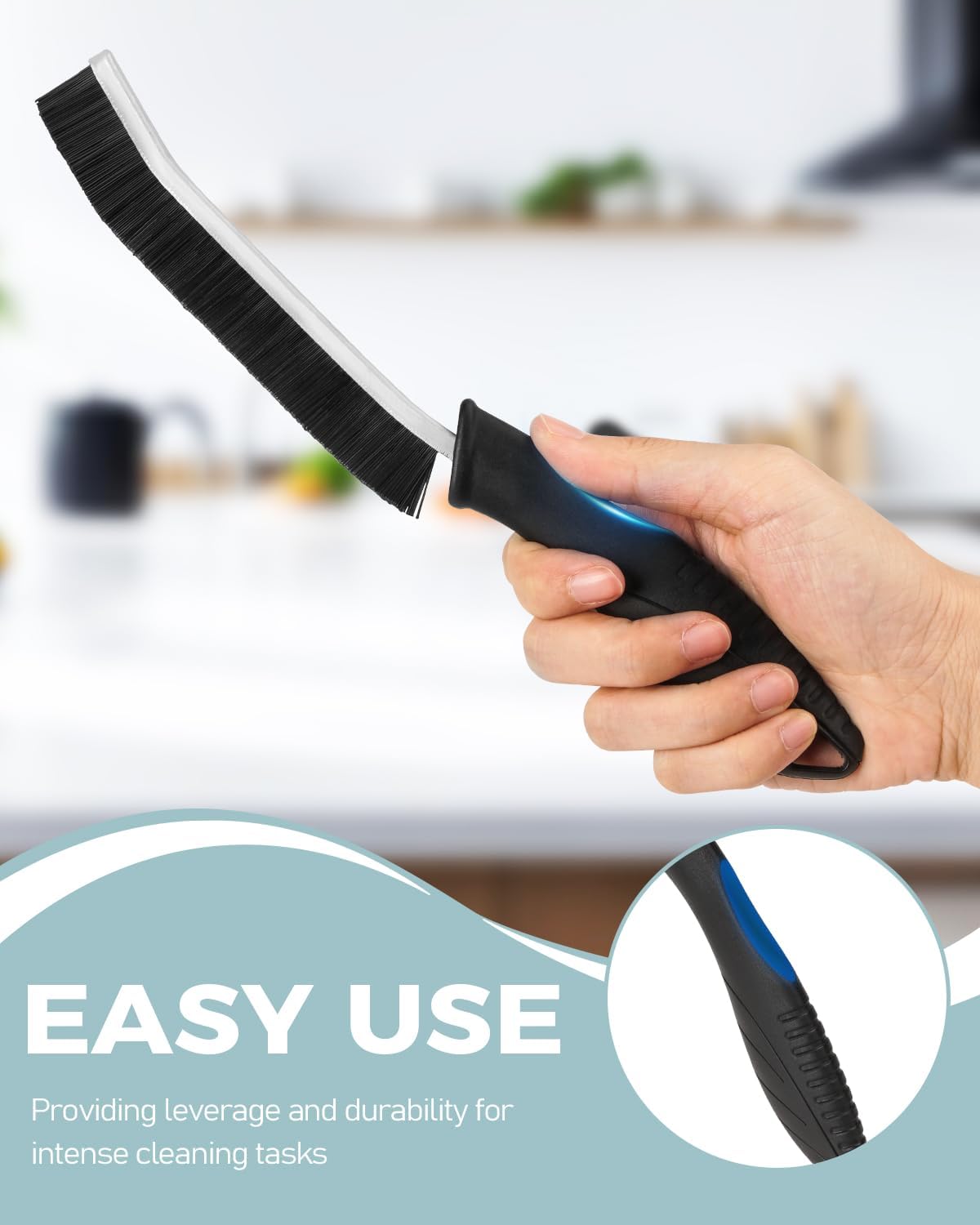 SXhyf Crevice Cleaning Brush - Grout Scrub Brush, House Cleaning Supplies, Gap Cleaning Tools, Home Essentials, Gifts for Women Men, Hard Bristle