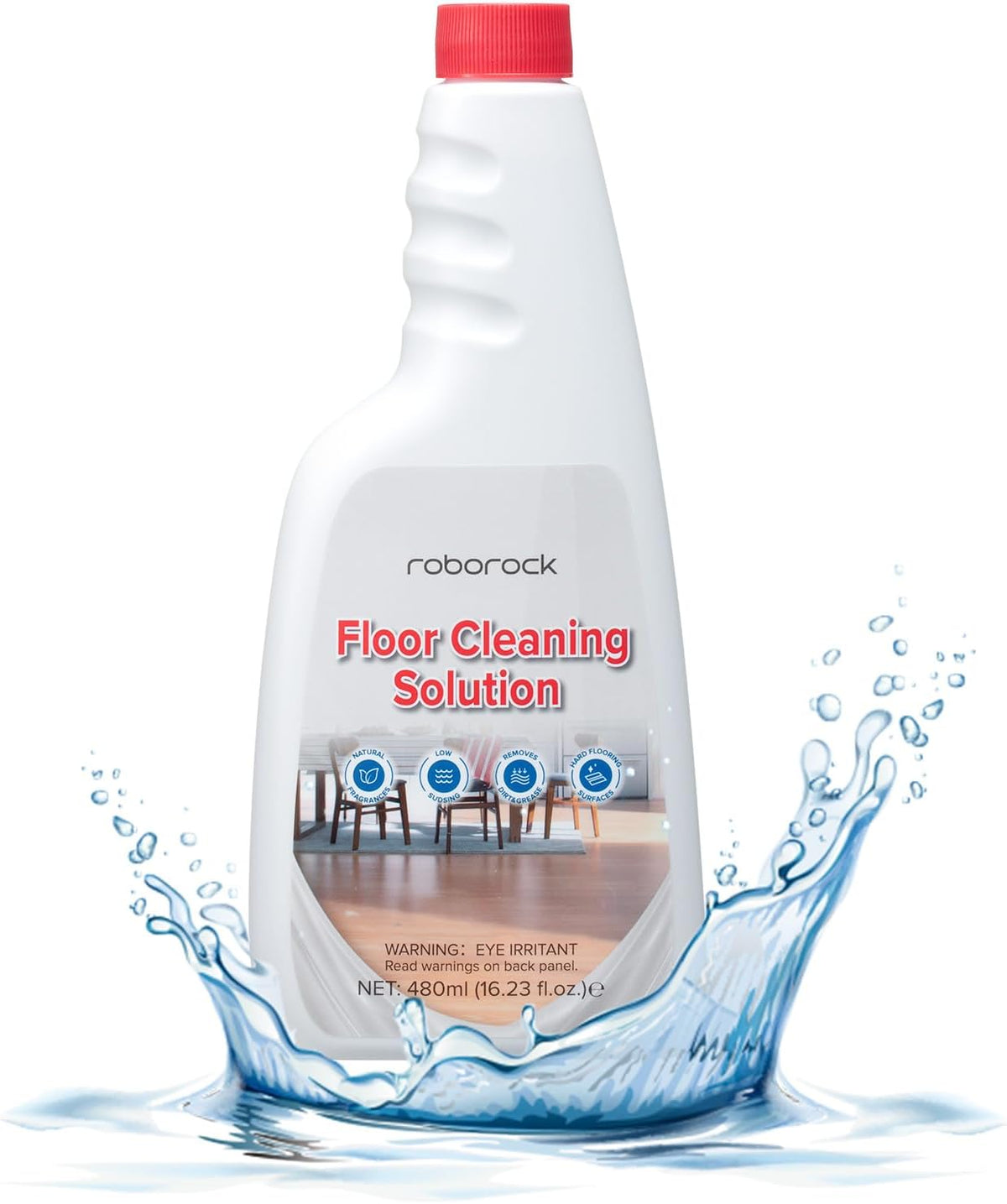roborock Official Floor Cleaning Solution, Floor Cleaner for Hardwood Tile Hardfloor, Compatible Robot Vacuums with Mopping and Wet Dry Vacuum, 16.2