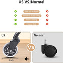 YFO Home Office Desk Chair Office Rubber Casters Ergonomic Computer Chair with Lumbar Support Adjustable Height Rolling Swivel Executive Task