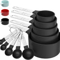 TILUCK Measuring Cups & Spoons Set, Stackable Cups and Spoons, Nesting Measure Cups with Stainless Steel Handle, Kitchen Gadgets for Cooking & Baking