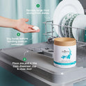 Unscented Dishwasher Pods by AspenClean, Dye-Free, Zero Plastic, EWG Verified™, Vegan, Eco-Friendly, Natural Dishwasher Detergent - 28 Count