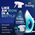 Downy Wrinkle Releaser Spray All In One Wrinkle Release Spray Travel Size, Odor Eliminator, Static Remover Fabric Refresher & Ironing Aid for Clothes