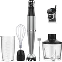 Immersion Blender Handheld Corded Hand Blenders Set 1100W, Trigger Variable Speed 5 in 1 Stick Emulsifier with Chopper, Whisk and Frother for Soup
