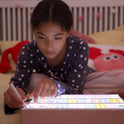BONNYCO Pink Cinema Light Box with 400 Letters, Emojis, 2 Markers. Led Light Box Home Office and Room Decor, Cinema Led Sign Letters Board. Gifts