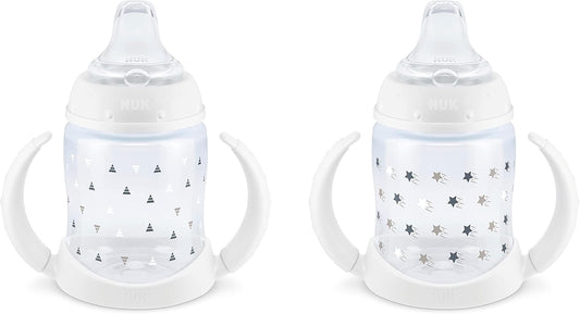NUK Learner Cup, 6+ Months, Timeless Collection, 5 Oz, Pack of 2 – BPA Free, Spill Proof Sippy Cup