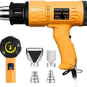 SEEKONE Heat Gun 1800W 122℉-1202℉（50℃- 650℃）Fast Heating Heavy Duty Hot Air Gun Kit Variable Temperature Control Overheat Protection with 4 Nozzles