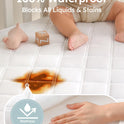 Yoofoss Waterproof Crib Mattress Protector 2 Pack, Quilted Crib Mattress Pad Cover Ultra Soft and Breathable, Machine Washable Toddler Mattress
