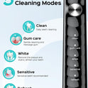 COSLUS Sonic Electric Toothbrush for Adults: 47000 VPM for Deep Cleaning & Whitening with Travel Case - 5 Modes for Sensitive Teeth & Braces