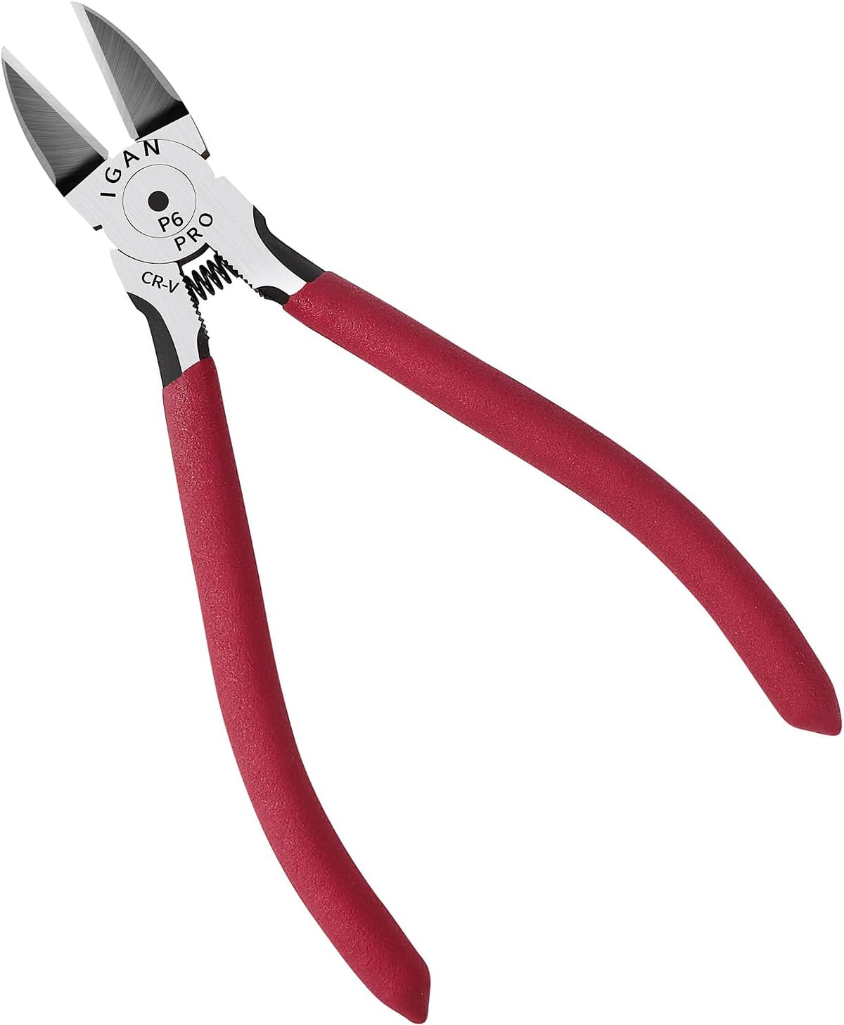 IGAN-P6 6-inch Ultra Sharp & Powerful Side Cutter Clippers with Longer Flush Cutting Edge, Ideal Wire Snips for Crafting, Floral, Electrical & Any