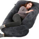 ALLOPERA Pregnancy Pillow, Full Body 57 Inch Maternity Pillow with Removable Washable Cover - Sleep Support for Legs, Back, Neck, Shoulder, HIPS