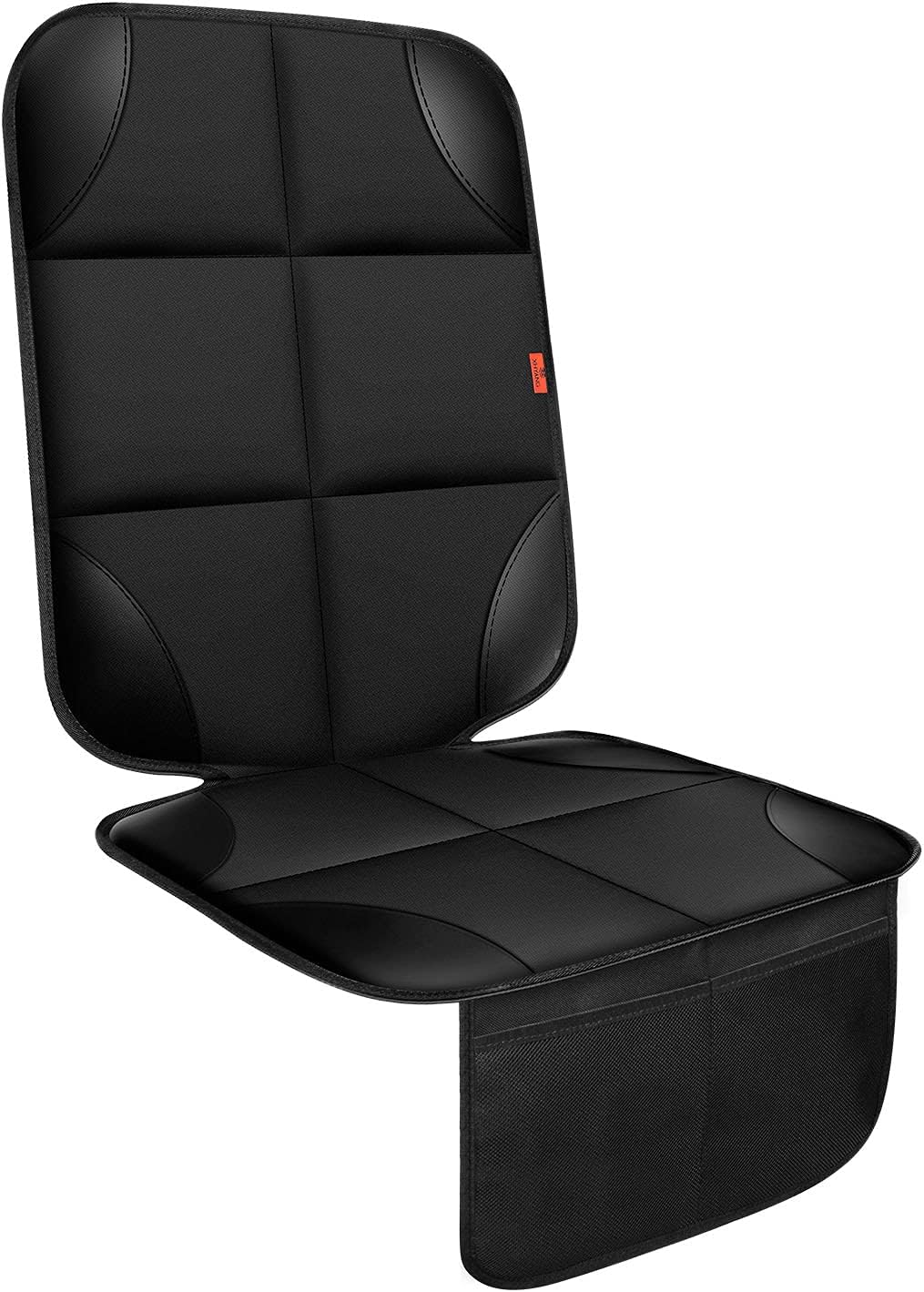 Car Seat Protector 1 Pack Car Seat Cushion Mat Thickest Padding,Waterproof 600D Fabric Car Seat Covers for Non-Slip Backing Mesh Pockets for Baby and