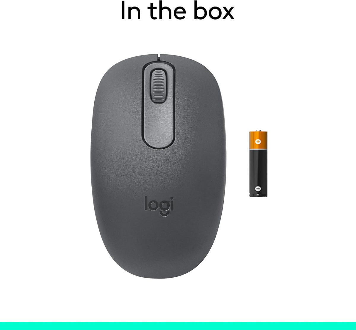Logitech M196 Bluetooth Wireless Mouse, Compact and Portable Mouse for Laptops, Tablets and More, 12-Month Battery, Smooth Tracking, Compatible with