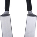 BLACKSTONE 5550 Extra Long Griddle Spatula Set of 2- Perfect Heavy-Duty Stainless Steel Premium Flat Top BBQ Grill Accessories, Non-Slip Plastic