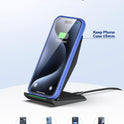 Fast Wireless Charger, NANAMI 15W Qi Certified Wireless Charging Stand Compatible iPhone 16/15/15 Pro/15 Plus/15 Pro Max/14/14 Pro/13/12, for Samsung
