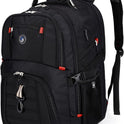SHRRADOO Extra Large 50L Travel Laptop Backpack with USB Charging Port, College High School Backpack Airline Approved Business Work Bag Fits 17 Inch